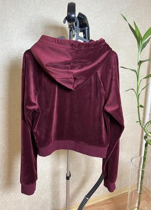 Велюровая укороченная кофта juicy couture р.s-m