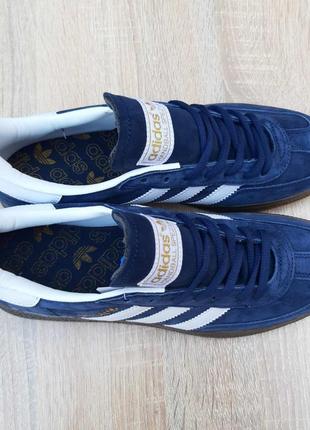 Adidas spezial синие с белым кроссовки мужские замшевые адидас топ качество кеды осенние2 фото