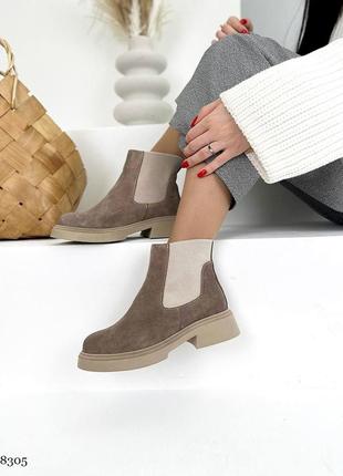 Стильні жіночі черевики - челсі (демі/зима) в наявності та під відшив 💛💙🏆3 фото