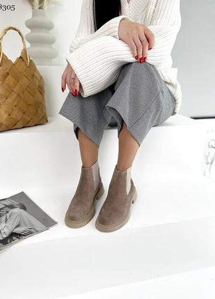 Стильні жіночі черевики - челсі (демі/зима) в наявності та під відшив 💛💙🏆5 фото