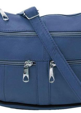 Женская кожаная сумка tunona, синий2 фото