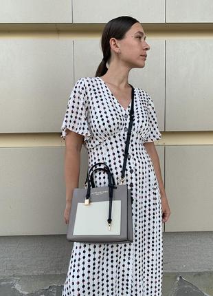 Кожаная сумка mini grind colorblock loam soil multi marc jacobs7 фото