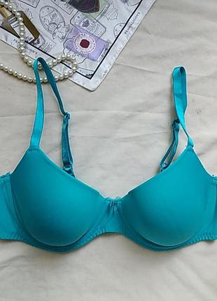 Бюстгальтер бірюзовий 80c
