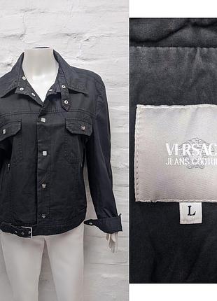 Versace italy оригинальная лёгкая куртка косуха их котона