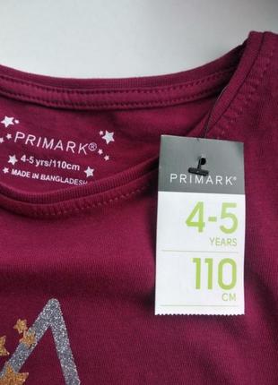 Пижамка/тройка комплект на девочку 4-5 лет primark5 фото