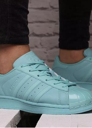 Крутезні шкіряні кросівки adidas superstar
