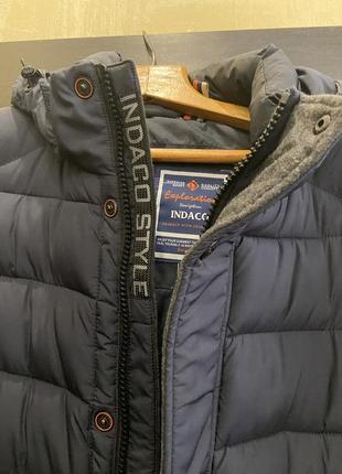 Куртка удлиненная зимняя с капюшоном indaco7 фото