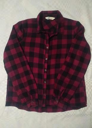 Рубашка фланелевая женская от h&m