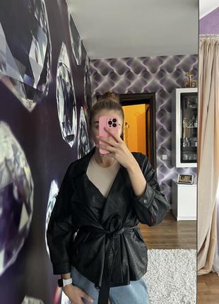 Шкіряний жакет3 фото