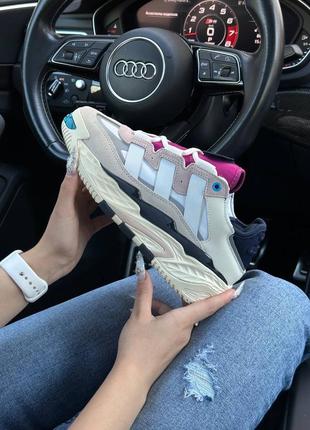 Кроссовки adidas niteball beige gray rose w5 фото