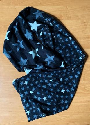 Баф шарф со звёздами, на зиму smart casual