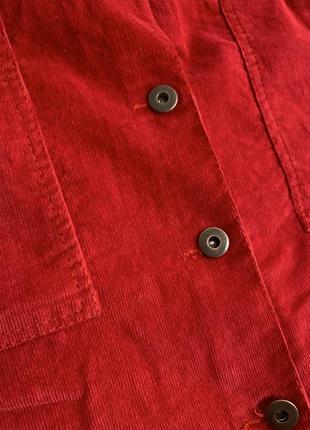 Красная вельветовая юбка мини2 фото