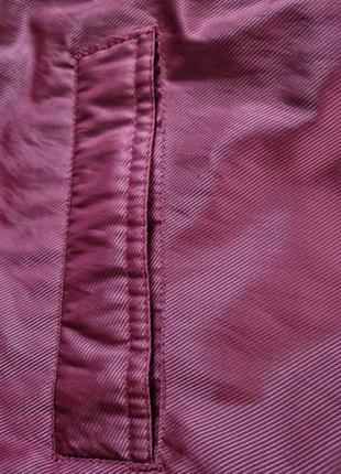 Куртка винного цвета оверсайз прямого кроя8 фото
