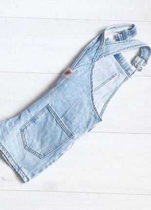 Стильный джинсовый комбинезон7 фото