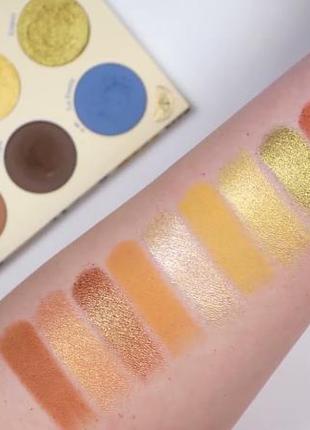 Палетка тіней для повік colourpop limoncello pressed powder eyeshadow palette colour pop5 фото