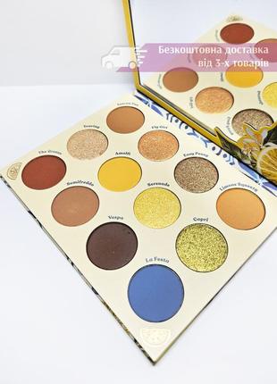 Палетка тіней для повік colourpop limoncello pressed powder eyeshadow palette colour pop1 фото