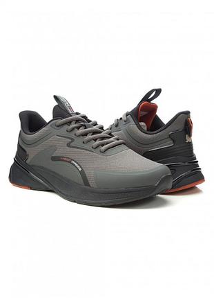 Мужские кроссовки baasploa m7407-9c серые текстиль