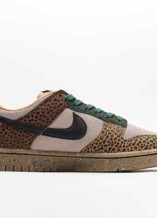 Высокое качество! женские кроссовки nike dunk low safari3 фото