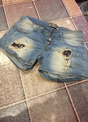 Шорты джинсы