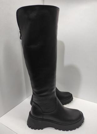 Ботфорты натуральная кожа