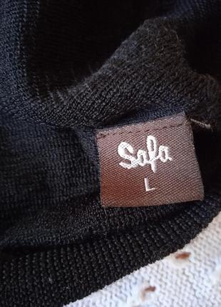Гольф safa из мериносовой шерсти и шелка термо кофта свитерик шерстяной теплый светер шерсть мериноса шелк3 фото