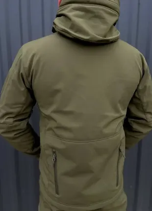 Тактичний костюм softshell олива на флісі2 фото