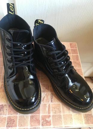 Лакированные ботинки-оксфорды