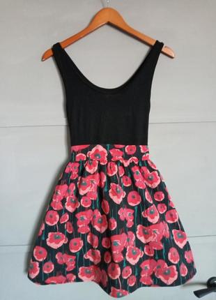 Стильное платье . бэбидолл . колокольчик . сарафан . маки