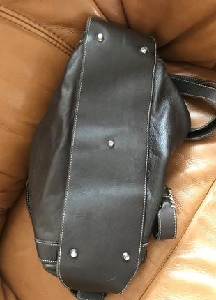 Большая кожаная сумка ferro moda 🇮🇹5 фото