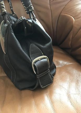 Большая кожаная сумка ferro moda 🇮🇹6 фото