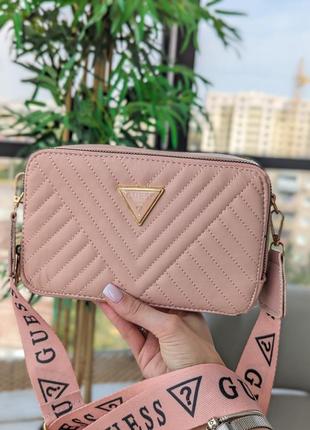 Сумочка guess кросс-боди мягкая стеганая