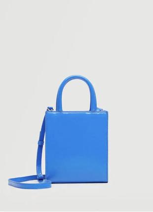 Крос-боді манго насиченого синього кольору