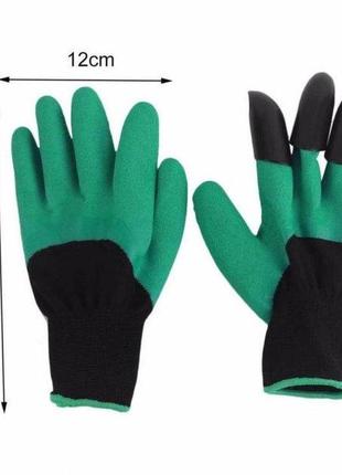 Садовые перчатки с когтями garden genie gloves6 фото