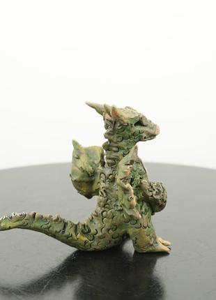 Дракон статуэтка зеленый дракончик символ 2024 подарок сувениру dragon statuette3 фото