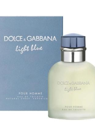 Оригинальный dolce gabbana light blue pour homme 75 ml (дольче габбана лайт блю ) туалетная вода2 фото