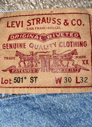 Джинсы levi's premium, лампасы, размер w30, l324 фото