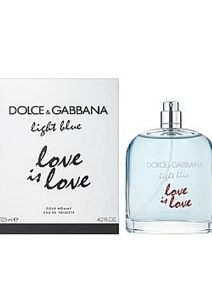 Оригінал dolce gabbana light blue love is love pour homme 125 ml tester туалетна вода