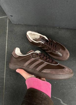 Висока якість! жіночі кросівки adidas sabma chocolate2 фото