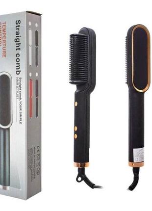 Расческа выпрямитель для волос hair straightener hqt-909b1 фото