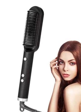 Расческа выпрямитель для волос hair straightener hqt-909b2 фото