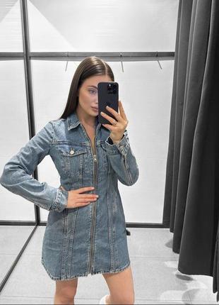 Нереальна джинсова сукня zara