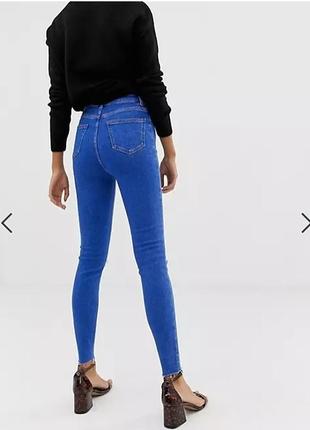 Женские синие рваные джинсы hallie disco с высокой посадкой new lookook 10 s2 фото