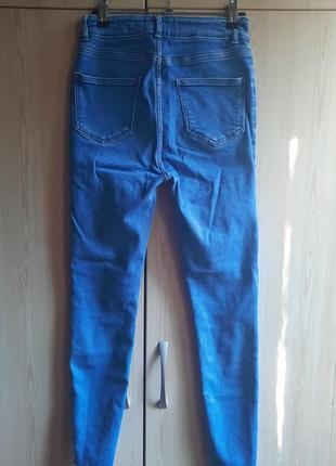Женские синие рваные джинсы hallie disco с высокой посадкой new lookook 10 s7 фото