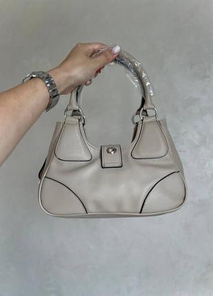 Сумка  prada moon padded nappa leather beige