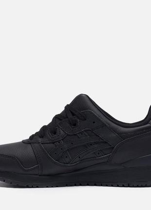 Кожаные оригинальные кроссовки asics gel lyte 3 black чёрные кроссовки asics оригинал оригінальні кросівки asics gel lyte 3 black2 фото