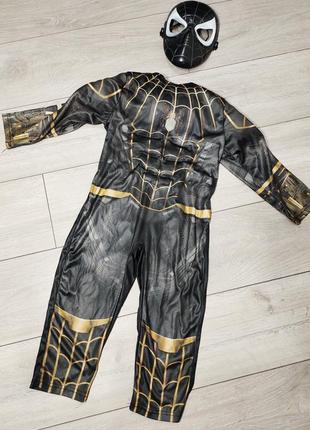 Костюм спайдеймена спайдермен spidermеn супергерой веном чорний людина павук