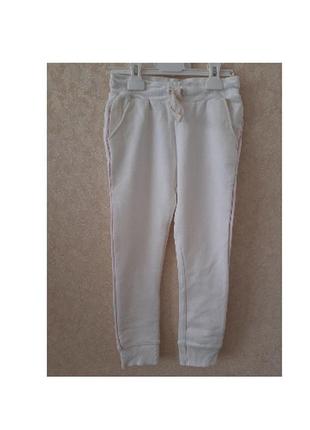 Белые спортивные штаны на девочку zara 122-128,6-7 лет