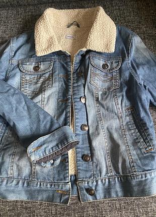 Утеплена джинсова куртка рм л