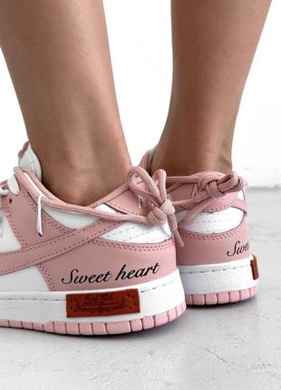 Кроссовки nike sb dunk "sweet heart"4 фото