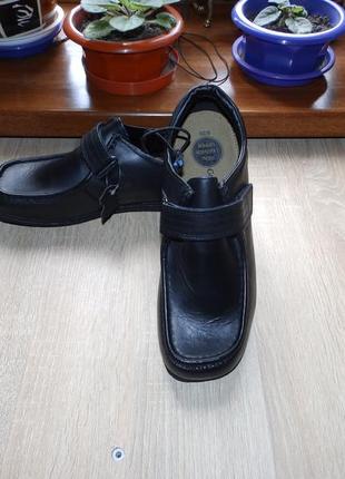 Туфлі , мокасини шкільна взуття george real leather boys school shoes